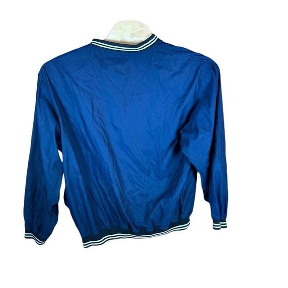 Grand Slam Large (L) Navy Blue Penguin V Neck Pull Over Wind Breaker Y2K - Picture 3 of 3